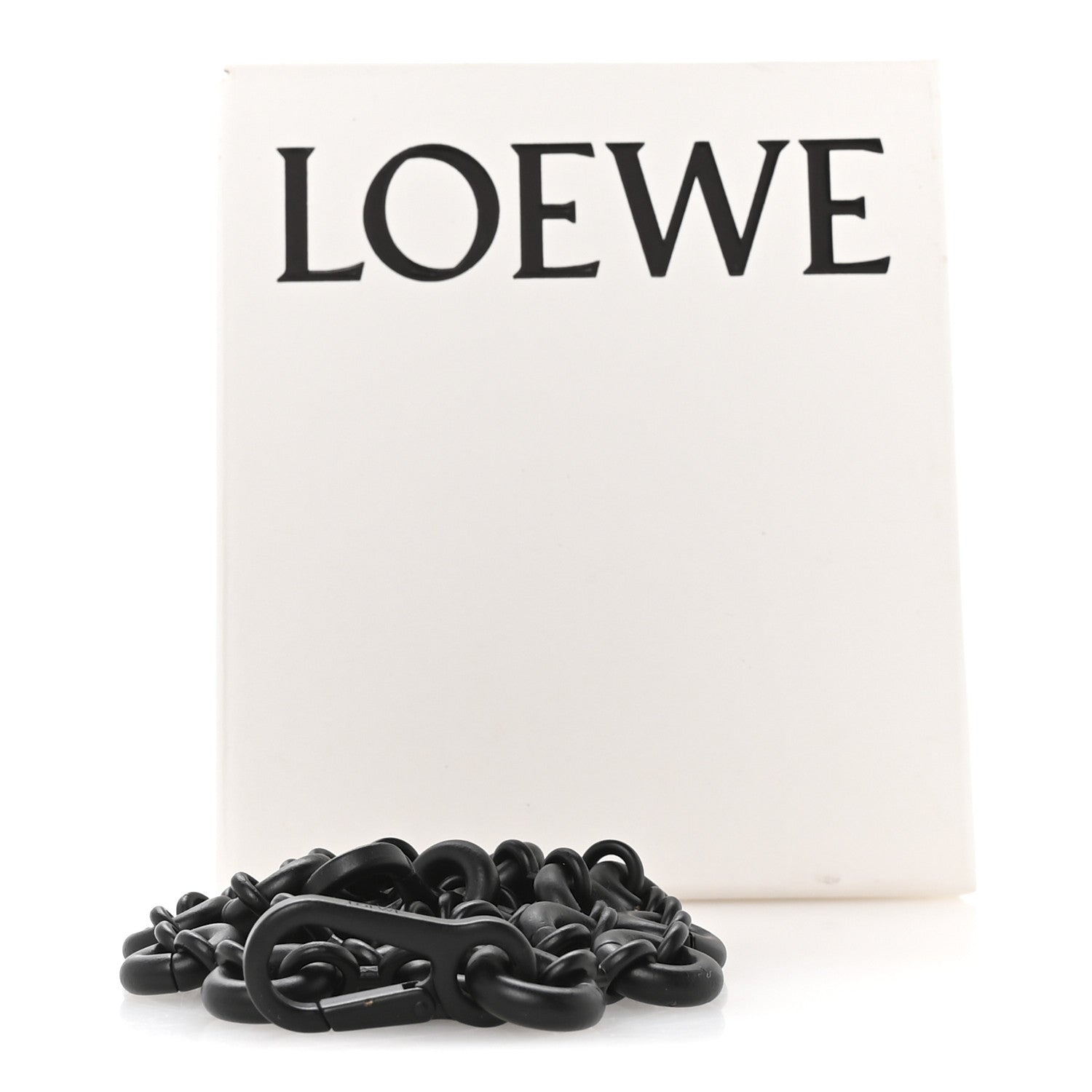 Loewe Brass Monochrome Donut Chain Shoulder Strap Black 4 of 4