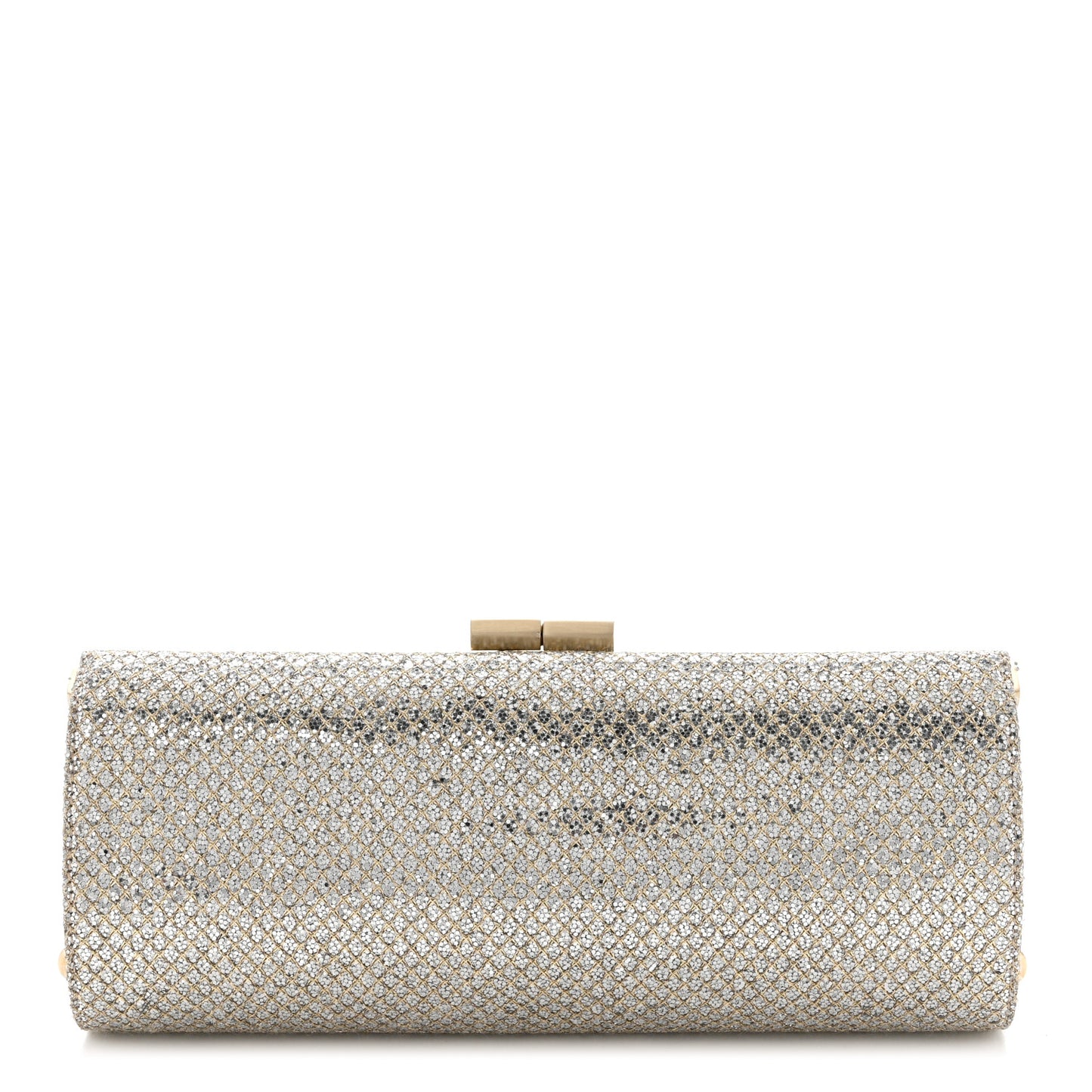 Glitter Fabric Clutch Champagne