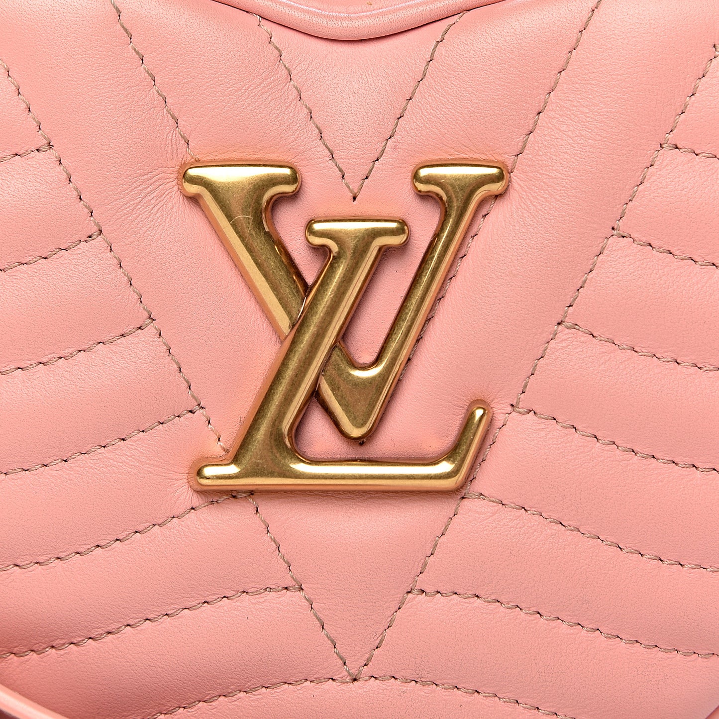 Calfskin New Wave Heart Bag Rose Pomettes
