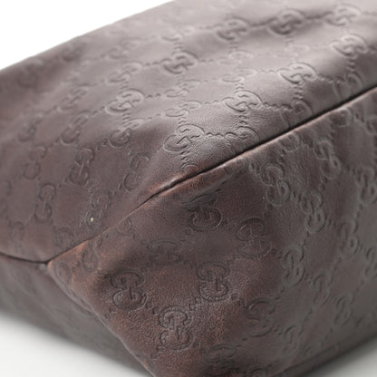 Gucci Guccissima Medium Horsebit Chain Hobo Dark Brown 9 of 15