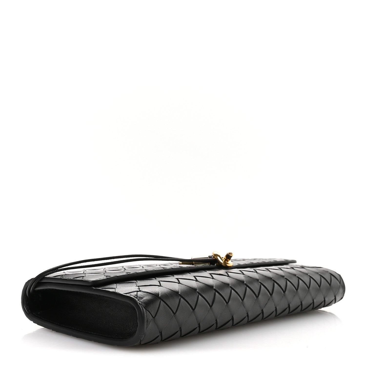Bottega Veneta Nappa Intrecciato Long Andiamo Top Handle Clutch Black 4 of 7