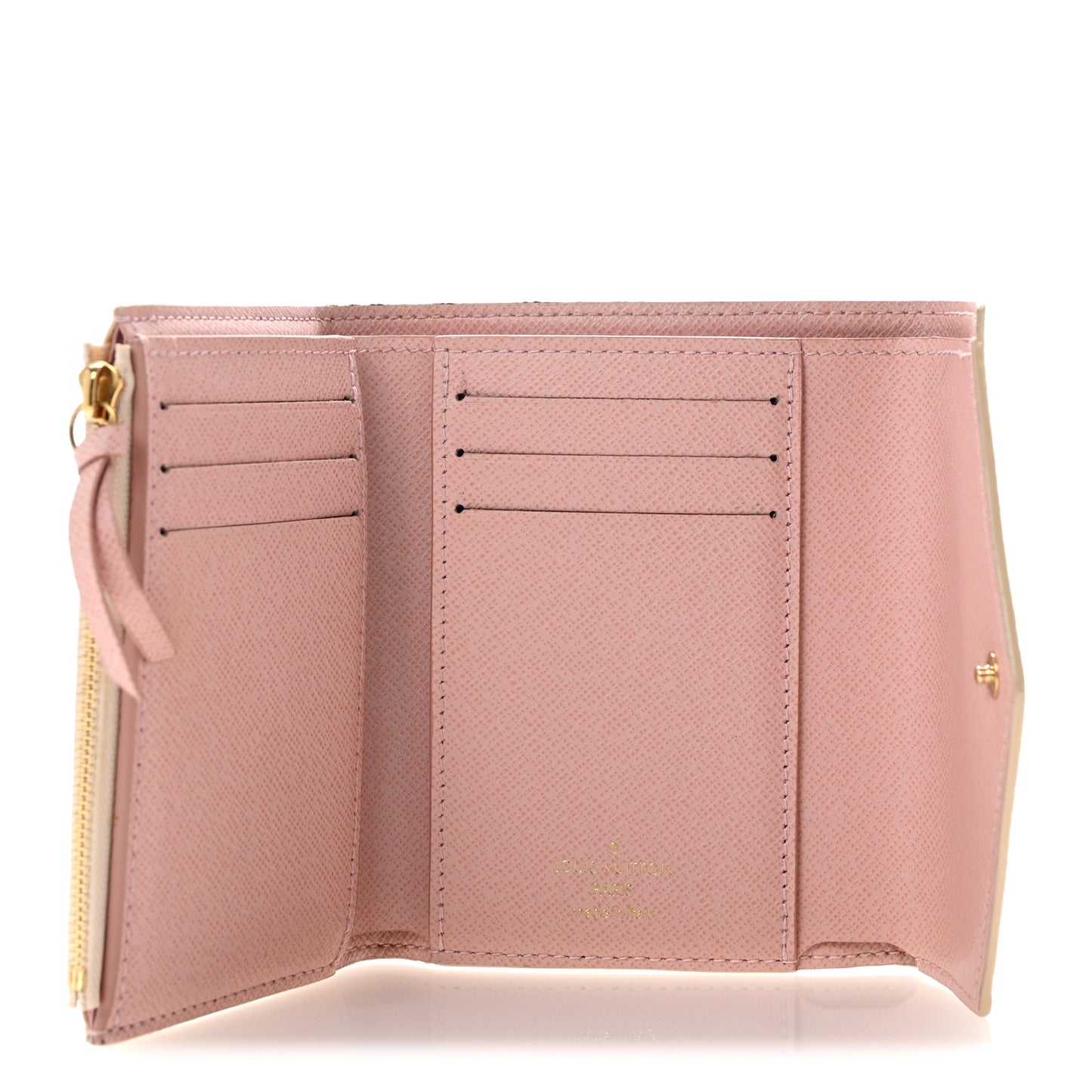 Damier Azur Victorine Wallet Rose Ballerine