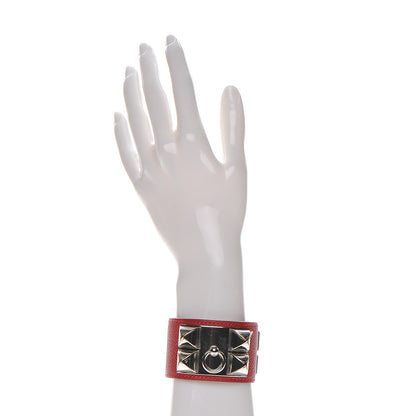 Hermes Epsom Collier De Chien CDC Bracelet S Rouge Casaque 2 of 7
