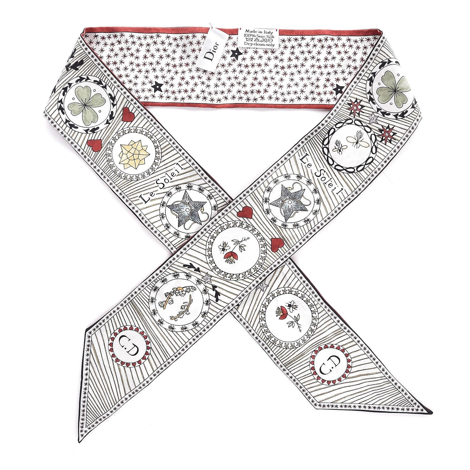 Christian Dior Silk Le Soleil Mitzah Scarf 1 of 6