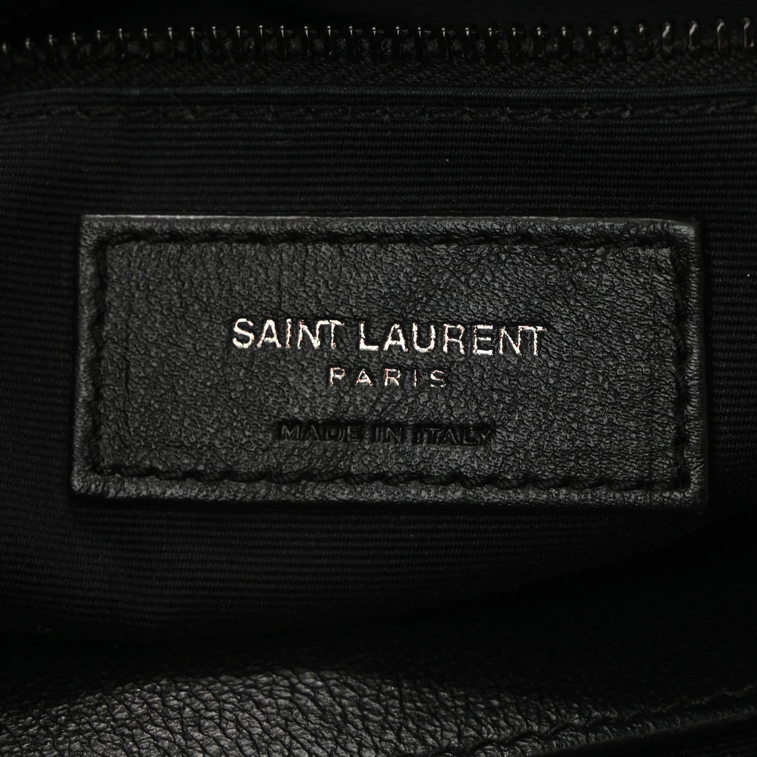 Saint Laurent Calfskin Crocodile Embossed Monogram Medium Niki Shopping Bag Black 6 of 10