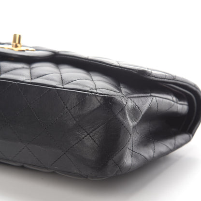 Chanel Lambskin Quilted Medium Double Flap Black 9 of 10