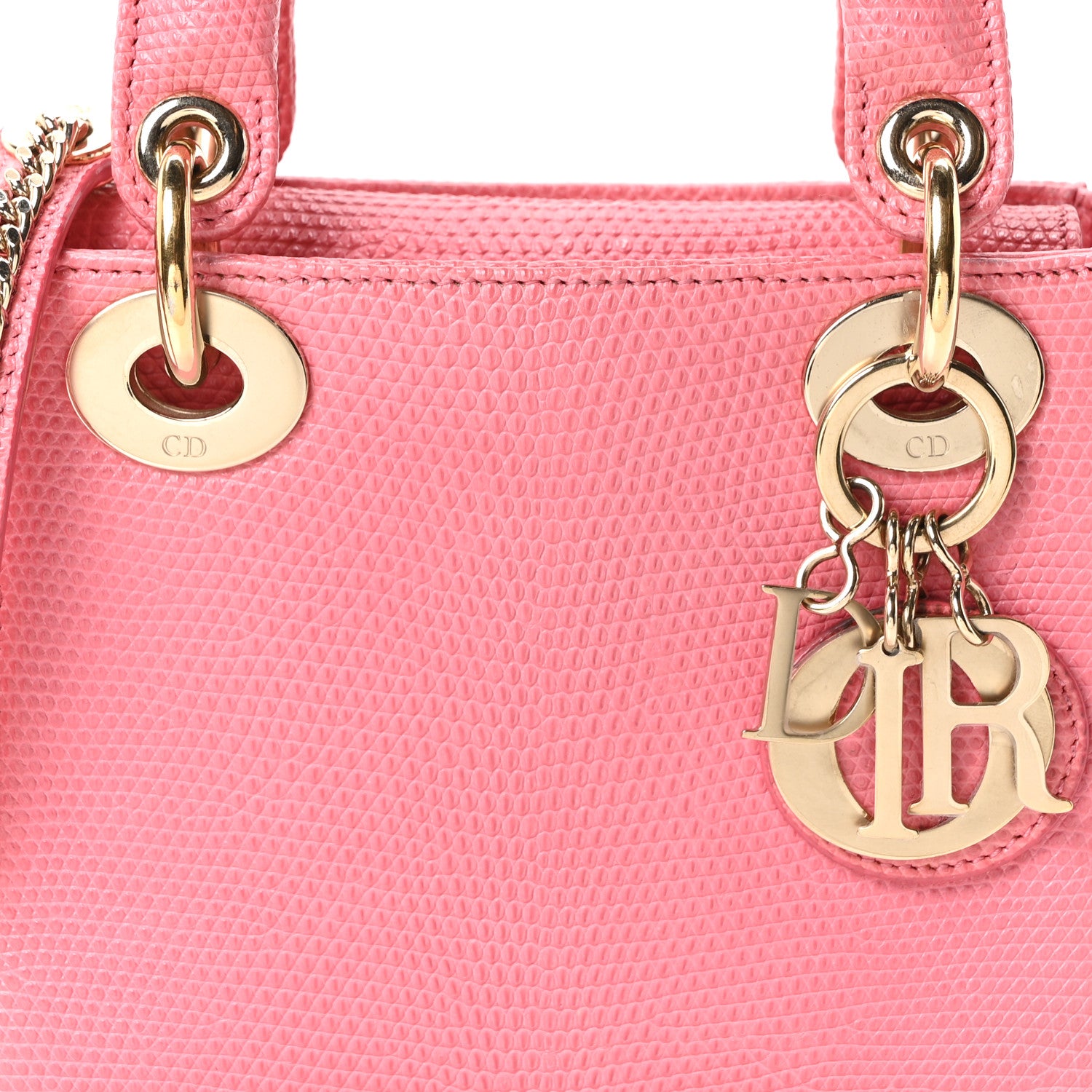 Christian Dior Lizard Mini Lady Dior Pink 1871312 – FASHIONPHILE