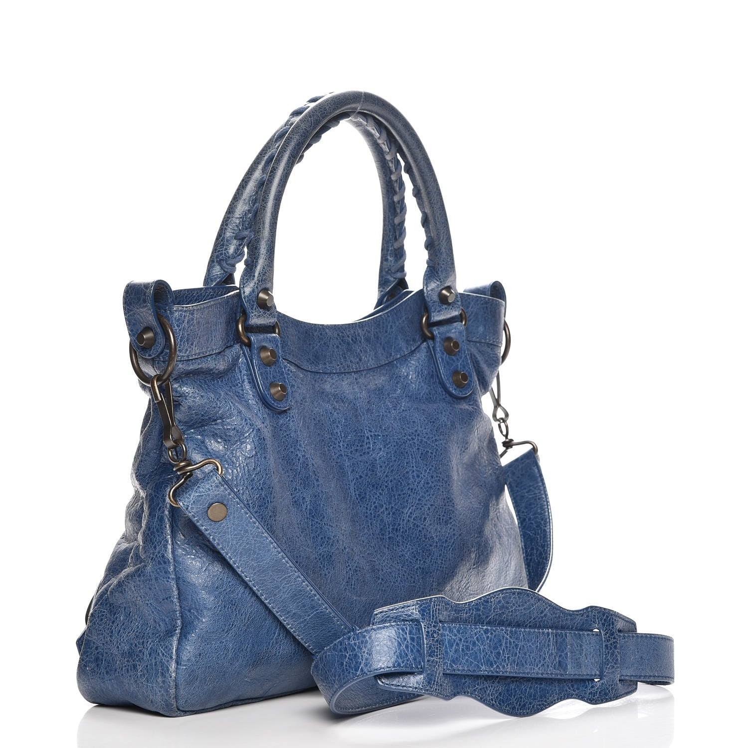 Balenciaga Agneau Classic Hardware Town Bleu Cobalt Bleu Electric 4 of 8