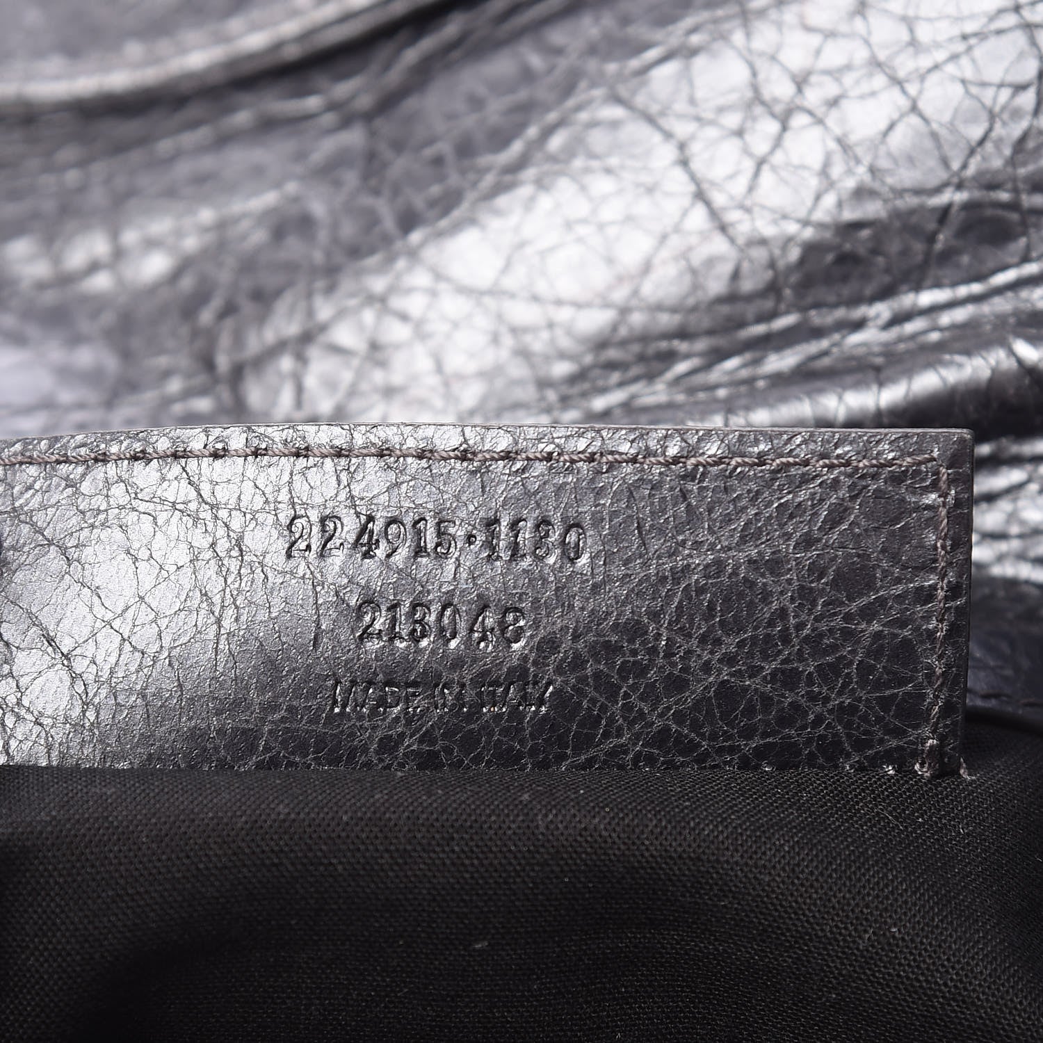 Balenciaga Agneau Envelope Clutch Gris Hematite 9 of 11