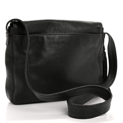Chanel Lambskin CC Tassel Shoulder Flap Bag Black 3 of 14