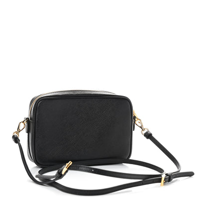 Prada Saffiano Lux Small Camera Crossbody Bag Black 3 of 8