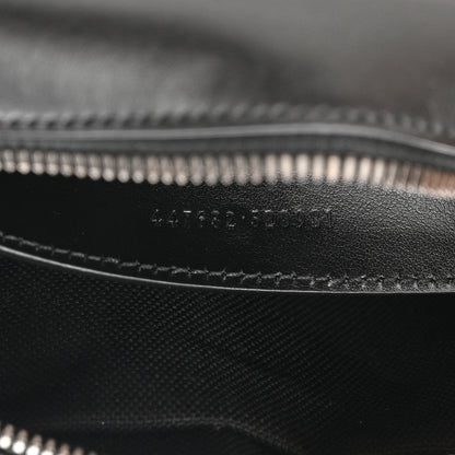 Gucci Calfskin Matelasse Monochrome Small GG Marmont Chain Shoulder Bag Black 7 of 10
