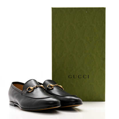 Gucci Calfskin Horsebit Mens Jordaan Loafers 8.5 Black 11 of 11