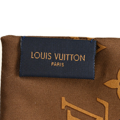 Louis Vuitton Silk Monogram Confidential Bandeau Brown 3 of 3