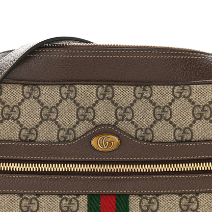 Gucci GG Supreme Monogram Web Small Ophidia Shoulder Bag Brown 8 of 15