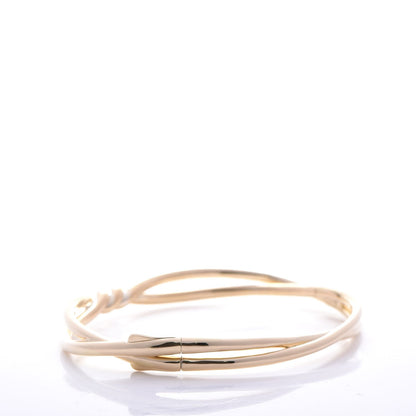 David Yurman 18K Yellow Gold Continuance Center Twist Bracelet 3 of 7