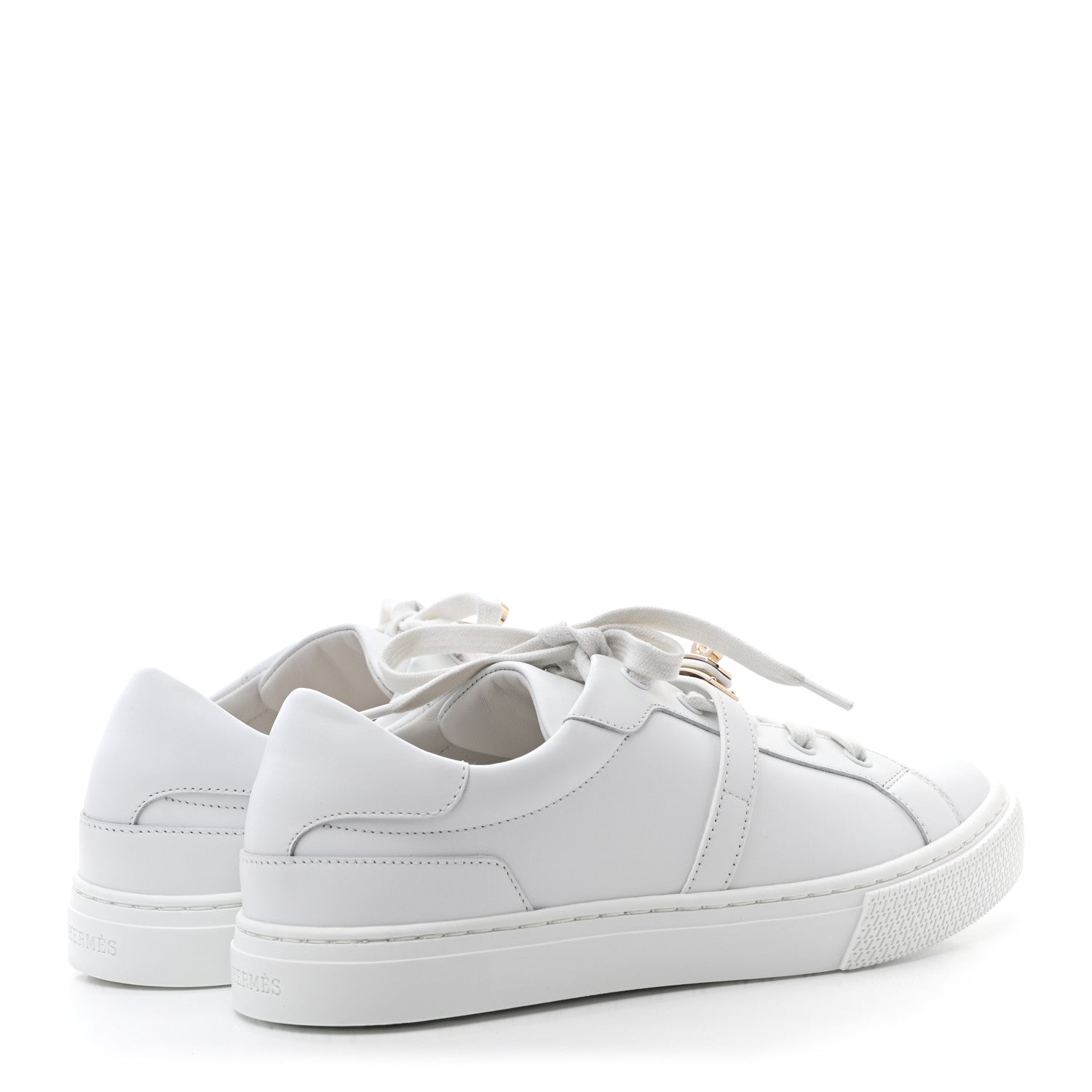 Hermes Calfskin Day Sneakers 38 White 4 of 9