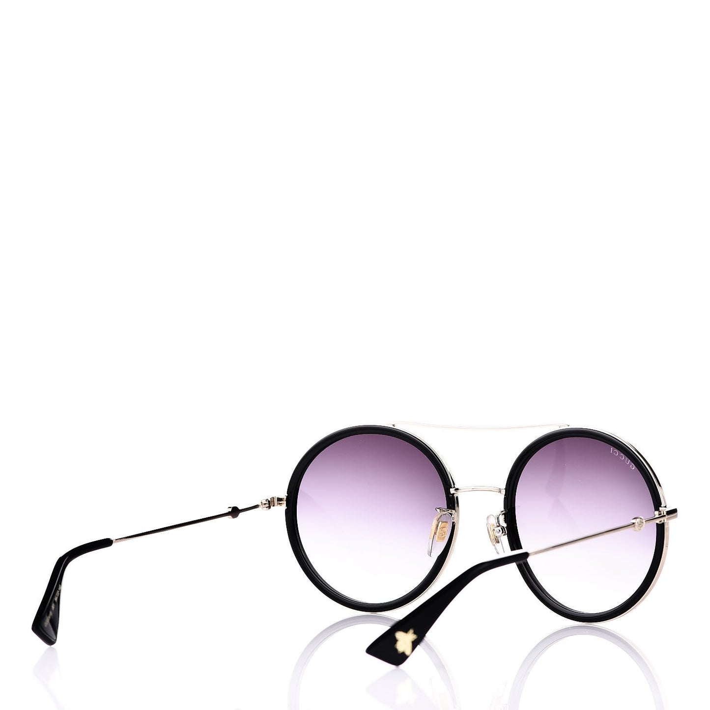 Round Frame Sunglasses GG0061S Black