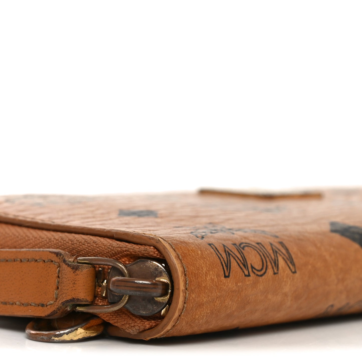 Visetos Heritage Large Zip Around Wallet Cognac