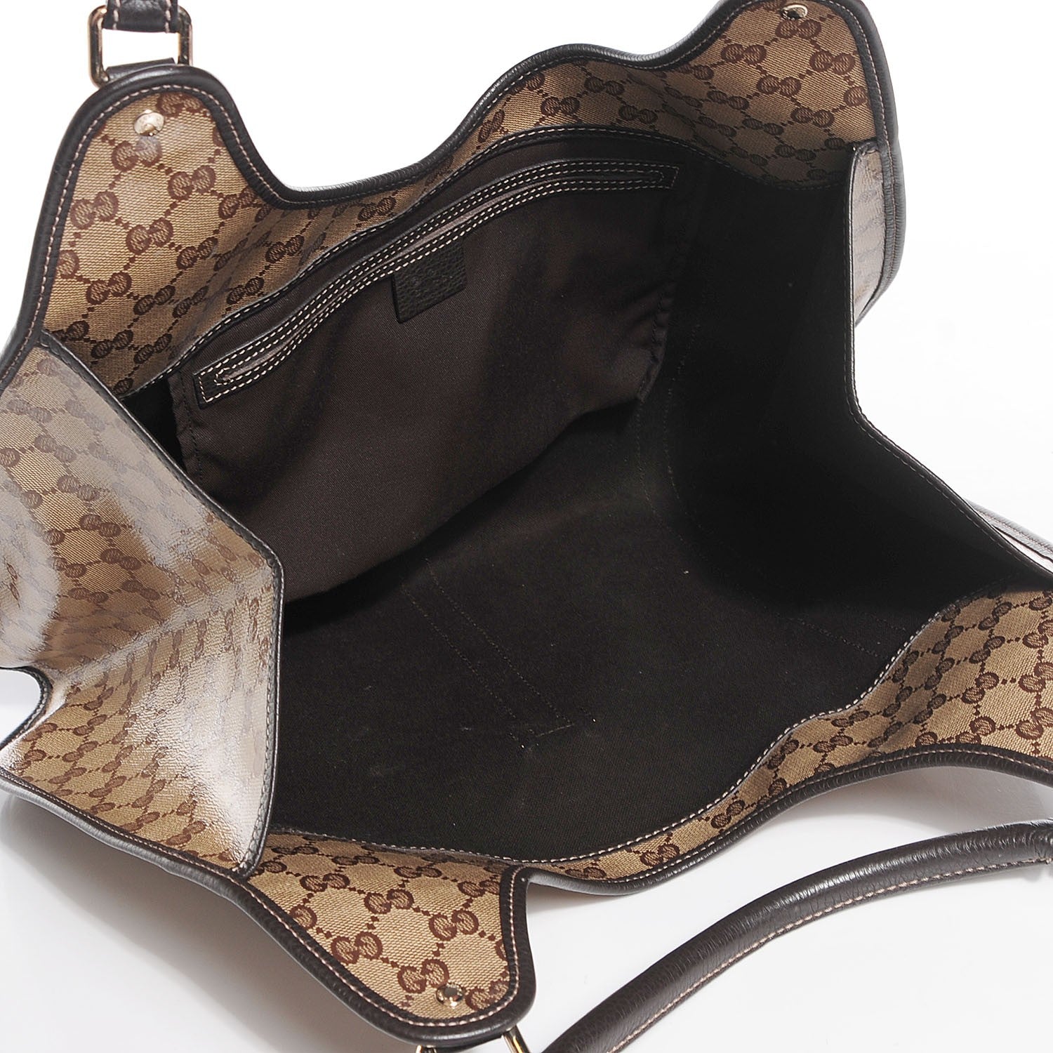 Gucci Crystal Monogram Dollar Calfskin Medium Joy Shoulder Bag Beige Ebony Testa Di Moro 5 of 7
