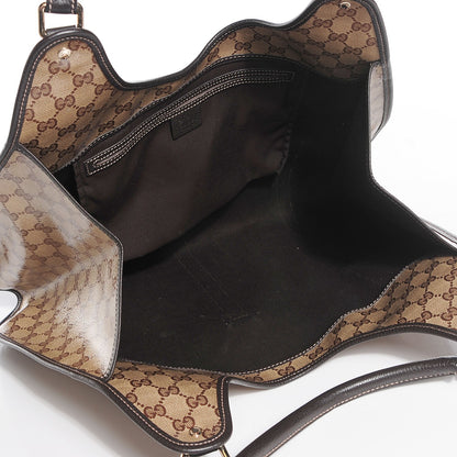 Gucci Crystal Monogram Dollar Calfskin Medium Joy Shoulder Bag Beige Ebony Testa Di Moro 5 of 7