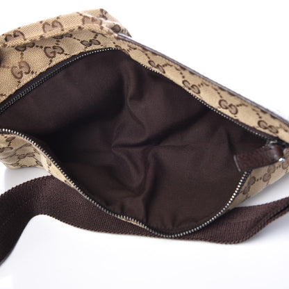 Gucci GG Monogram Double Pocket Belt Bag Dark Brown 5 of 7