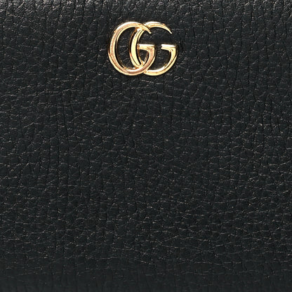 Gucci Dollar Calfskin GG Marmont Zip Around Wallet Black 7 of 7