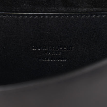 Saint Laurent Pony Hair Calfskin Leopard Print Monogram Medium Kaia Satchel Black 5 of 9