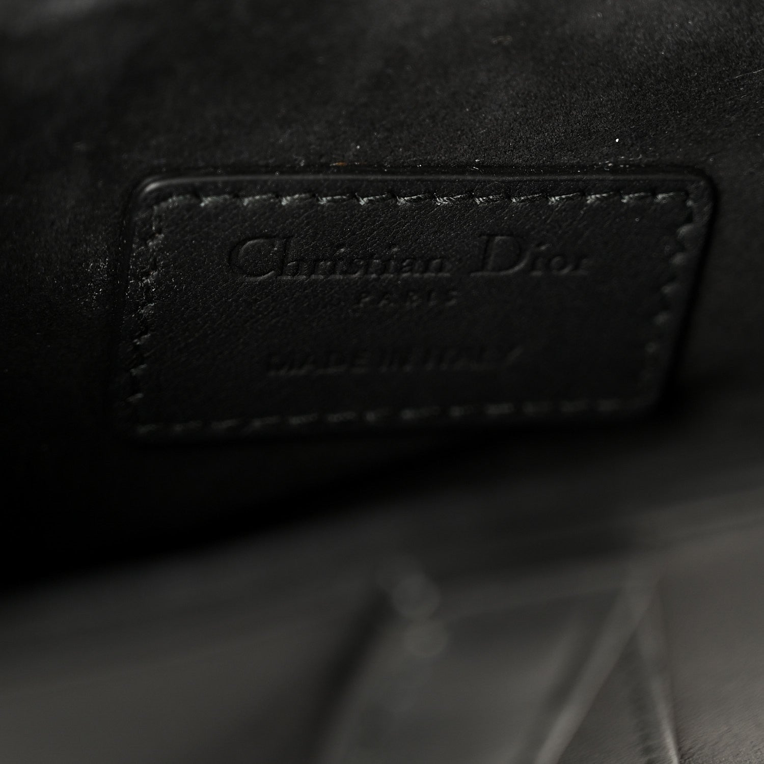 Christian Dior Ultra Matte Calfskin Mini Saddle Bag Black 6 of 10
