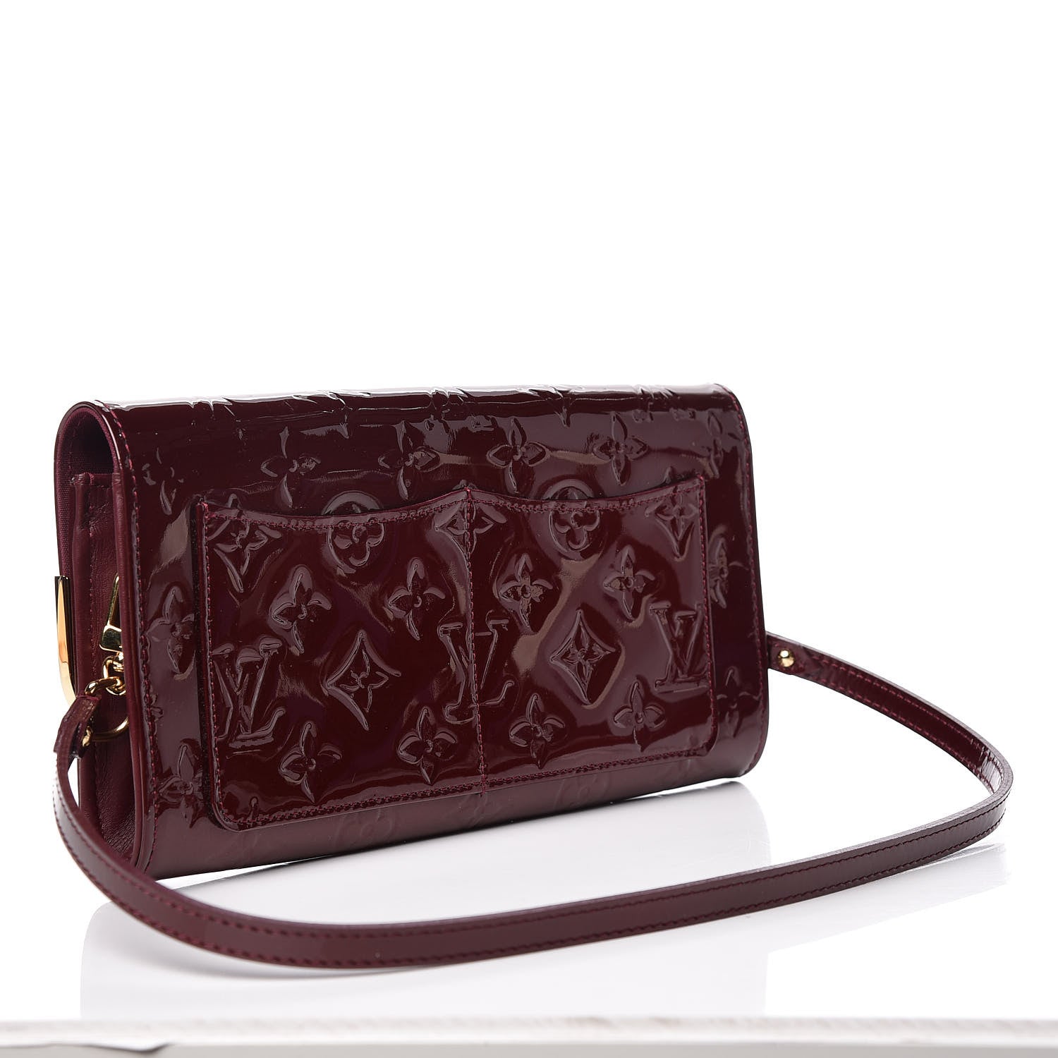 Louis Vuitton Vernis Rossmore MM Rouge Fauviste 3 of 10
