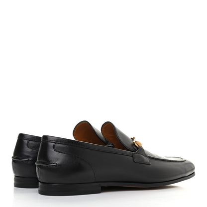 Gucci Calfskin Horsebit Mens Jordaan Loafers 8.5 Black 3 of 4