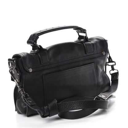 Proenza Schouler Lambskin Stud Tiny PS1 Satchel Black 3 of 11