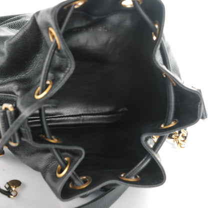 Chanel Caviar CC Drawstring Shoulder Bag Black 5 of 9