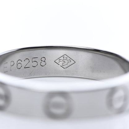 Cartier 18K White Gold 3.5mm LOVE Wedding Band Ring 47 4 6 of 7