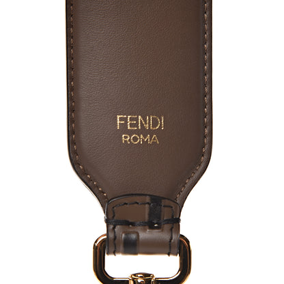 Fendi Calfskin FF 1974 Embossed Mini Strap You Maya Black 4 of 5