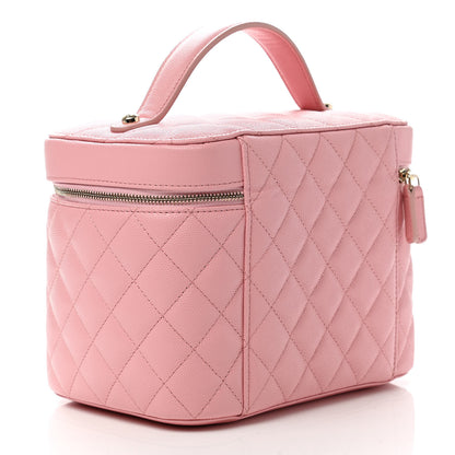 Chanel Caviar Quilted Large Vanity Pouch Pink 3 of 7