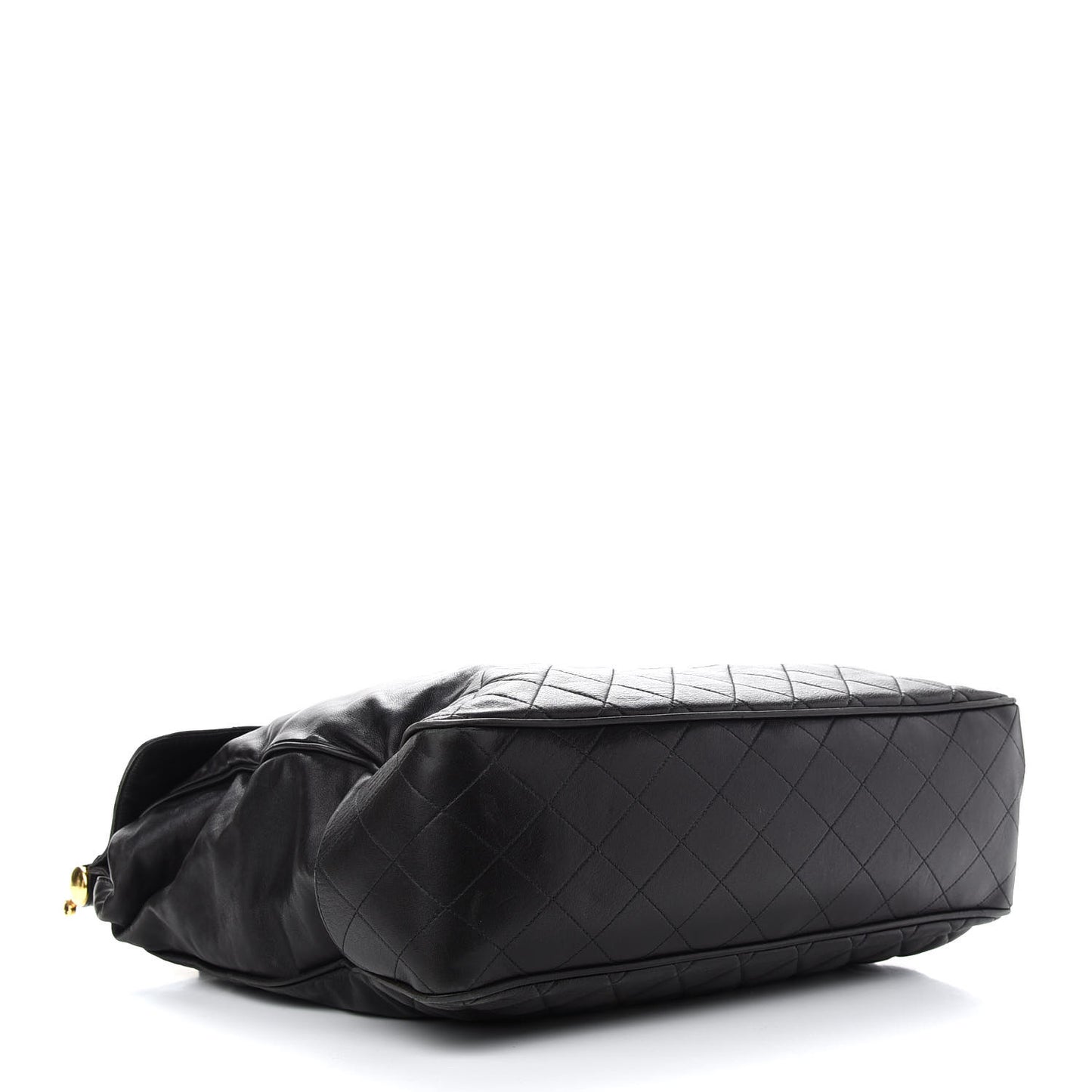 Lambskin Quilted Satchel Black