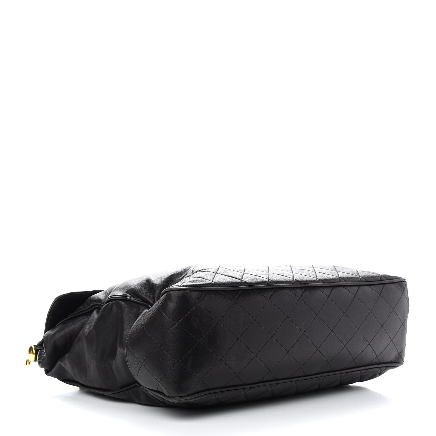 Chanel Lambskin Quilted Satchel Black 3 of 11