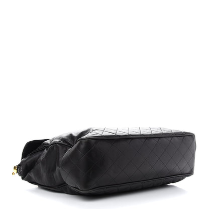 Chanel Lambskin Quilted Satchel Black 3 of 11