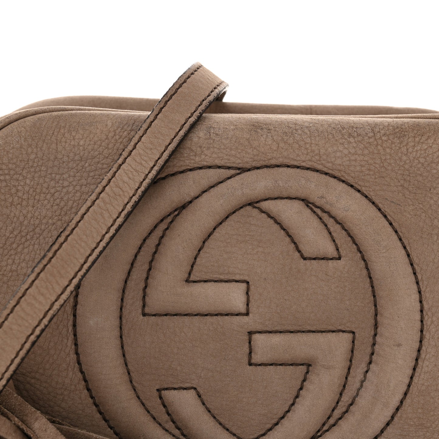 Vitello Range Small Soho Disco Bag Grey Field