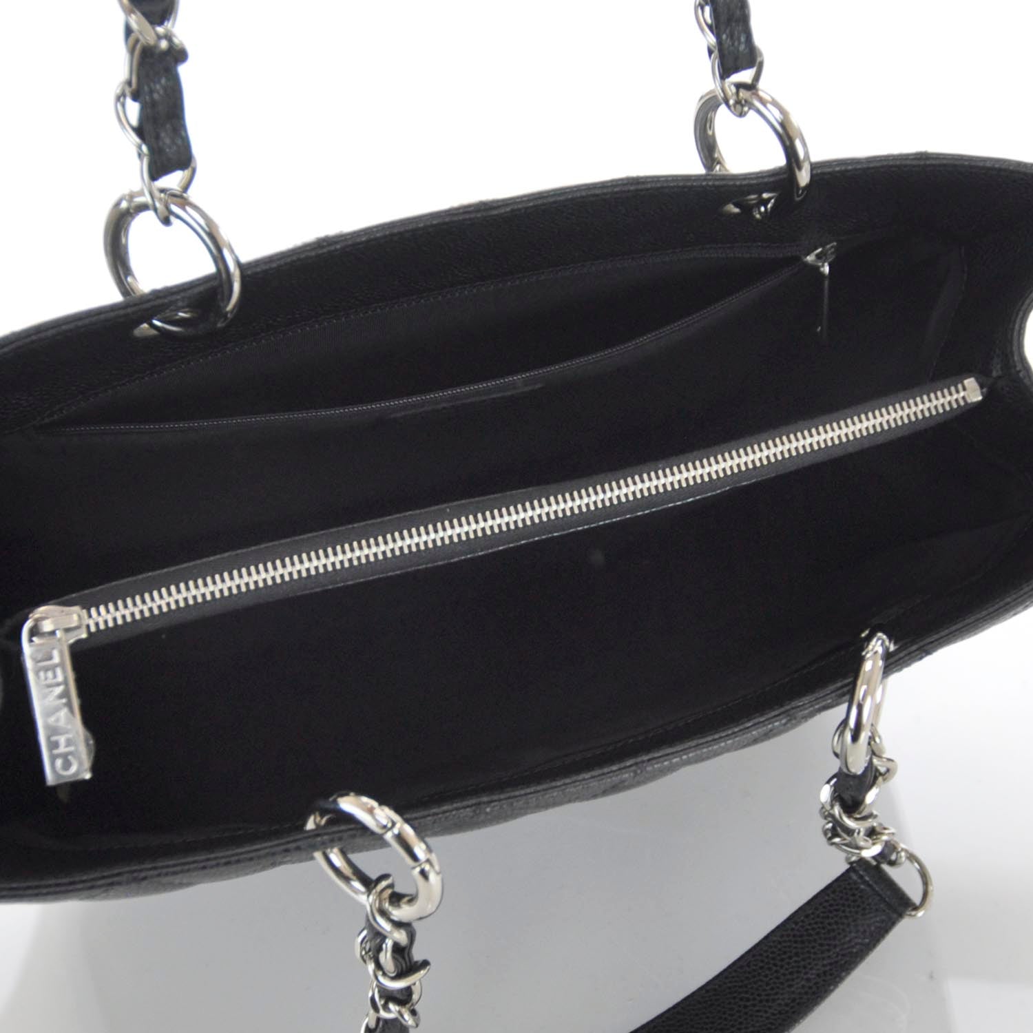 Chanel Caviar Grand Shopping Tote GST Black 4 of 6