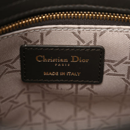 Christian Dior Lambskin Cannage Small Lucky Badges My Lady Dior Dark Grey 6 of 20