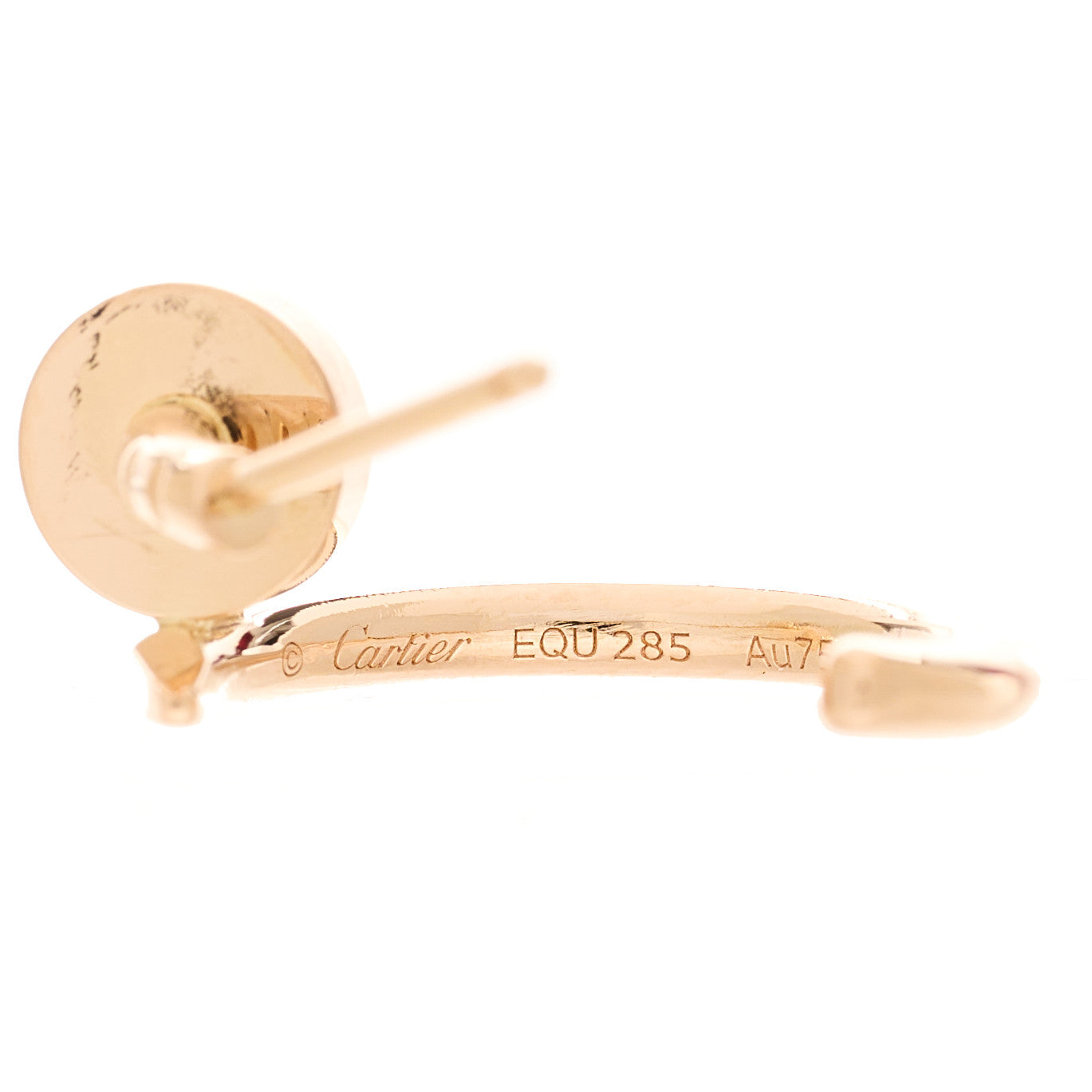 18K Pink Gold Juste Un Clou Hoop Earrings