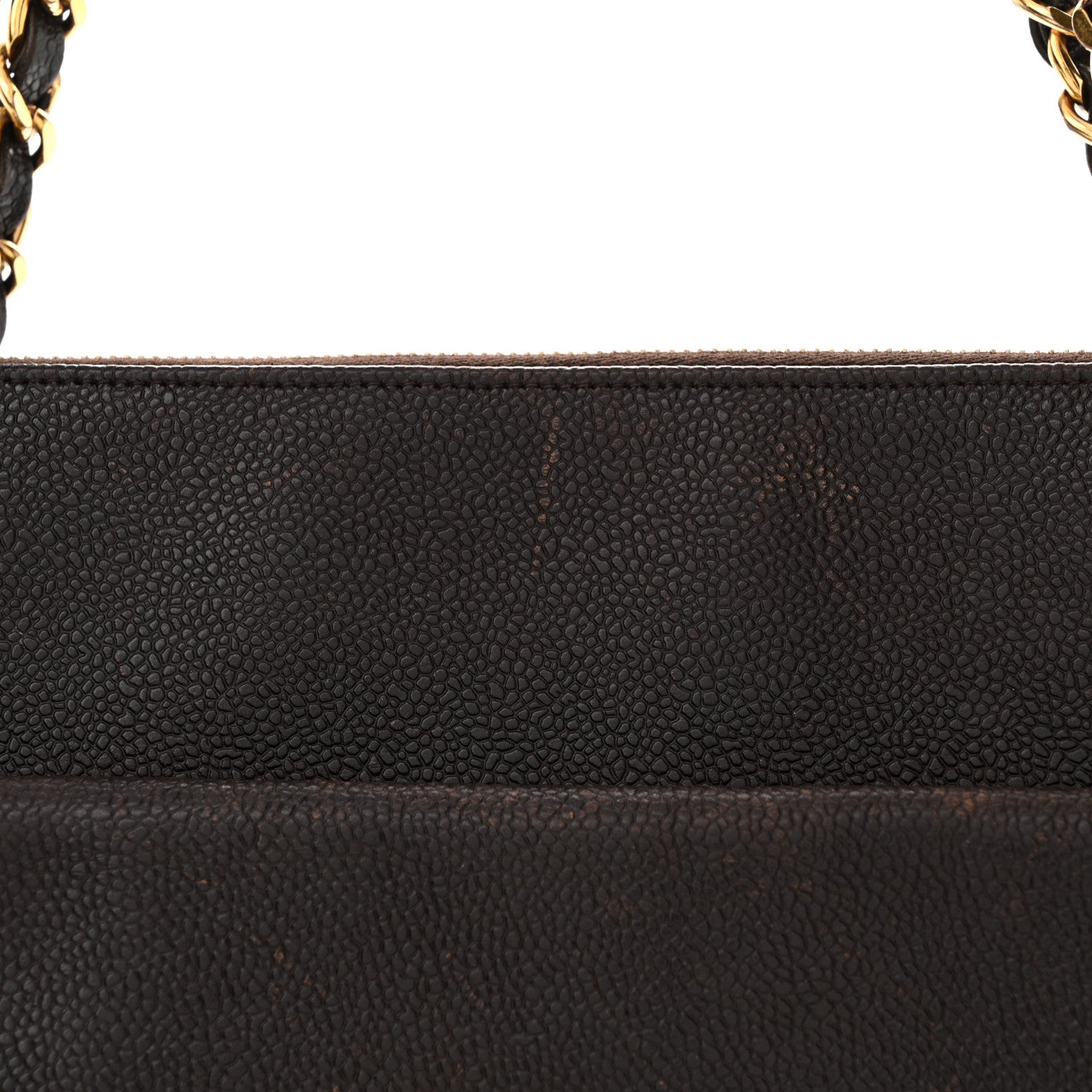 Chanel Caviar CC Shopper Tote Brown 11 of 19