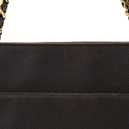 Chanel Caviar CC Shopper Tote Brown 11 of 19