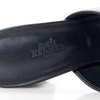 Hermes Calfskin Camilla Mules 40 Black 8 of 10