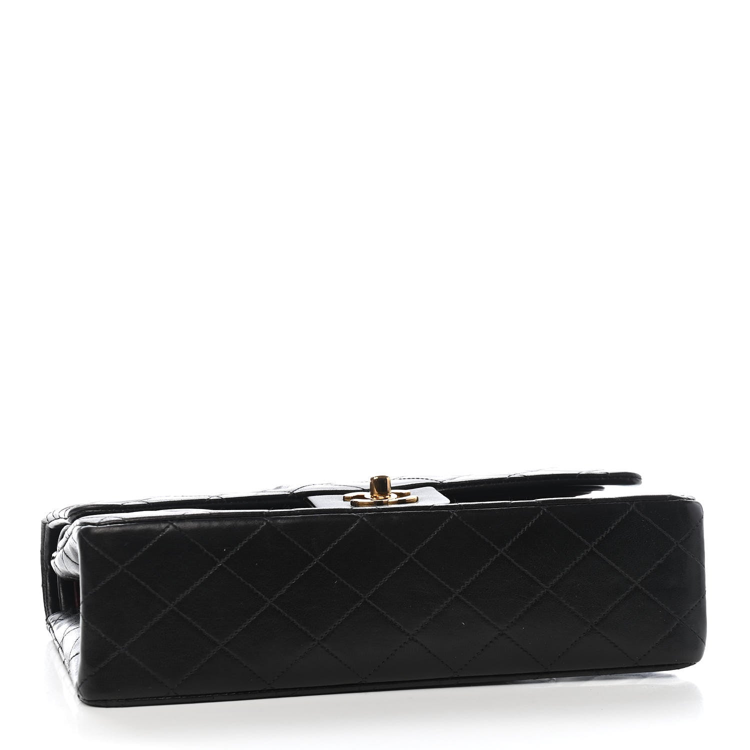 Chanel Lambskin Quilted Medium Double Flap Black 7 of 17