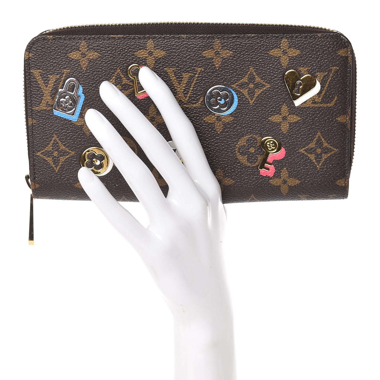 Monogram LV Love Lock Zippy Wallet