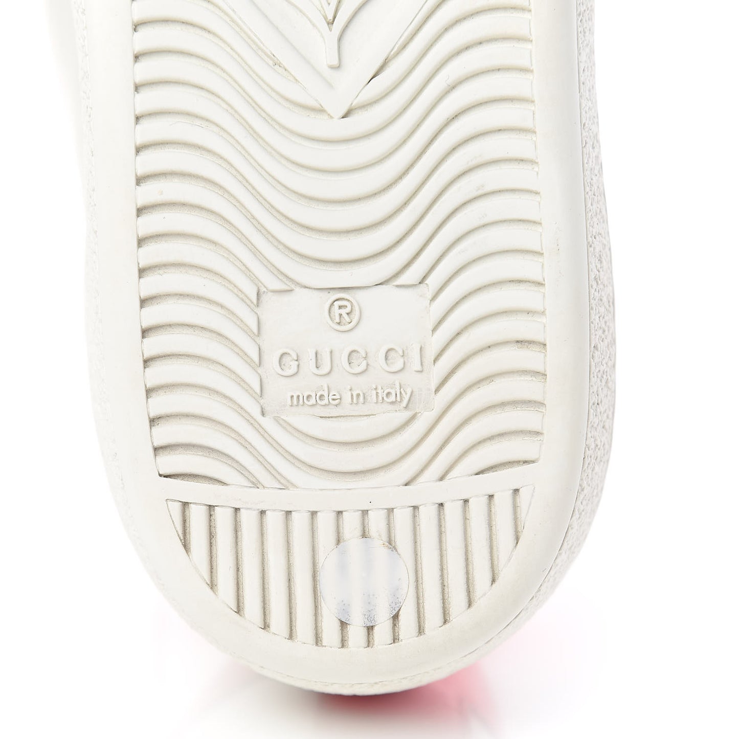 Calfskin Ayers Bee Embroidered Womens Ace Sneakers 37 White Green