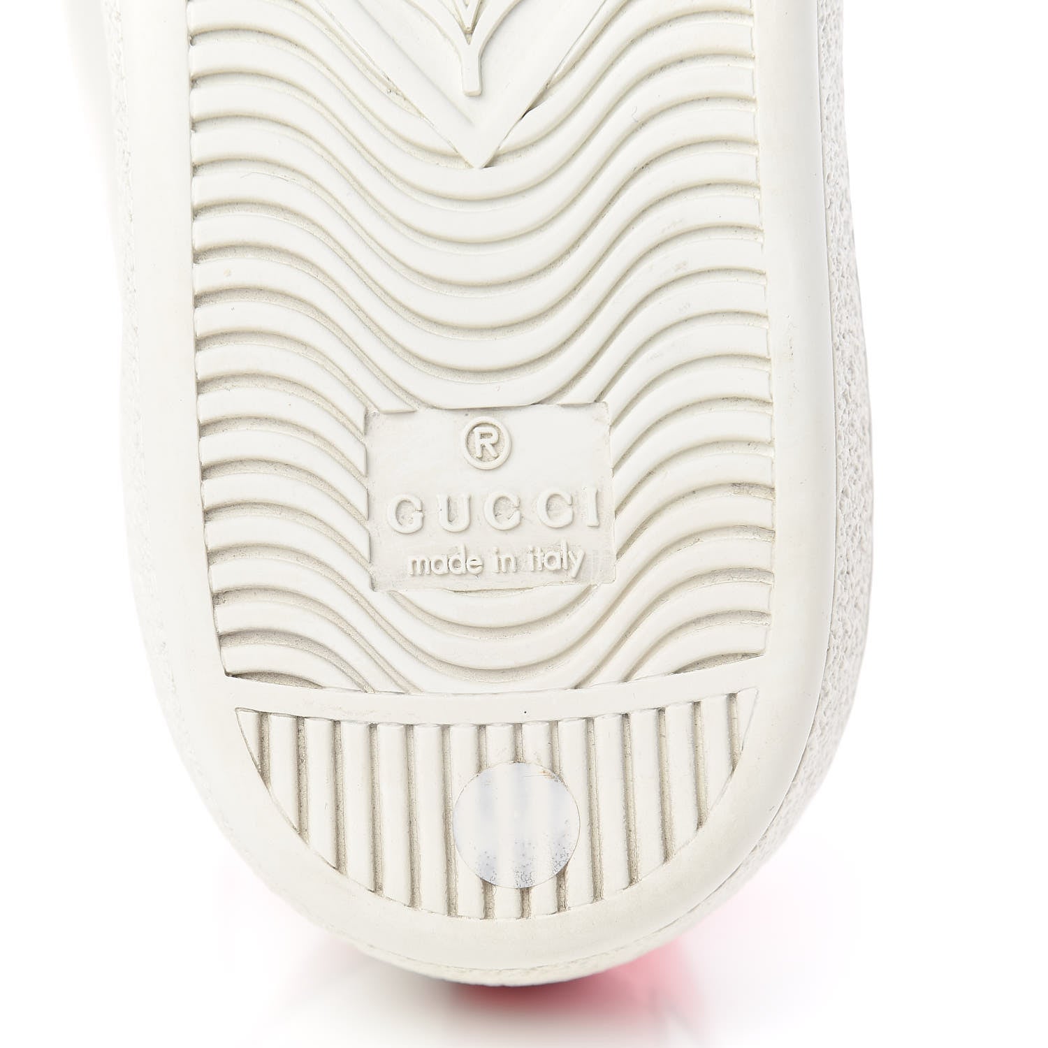 Gucci Calfskin Ayers Bee Embroidered Womens Ace Sneakers 37 White Green 12 of 13